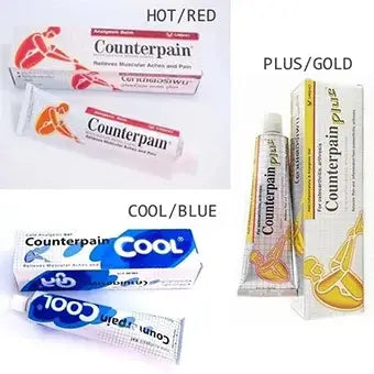 3 tubes de gels analgesiques de marque counterpain