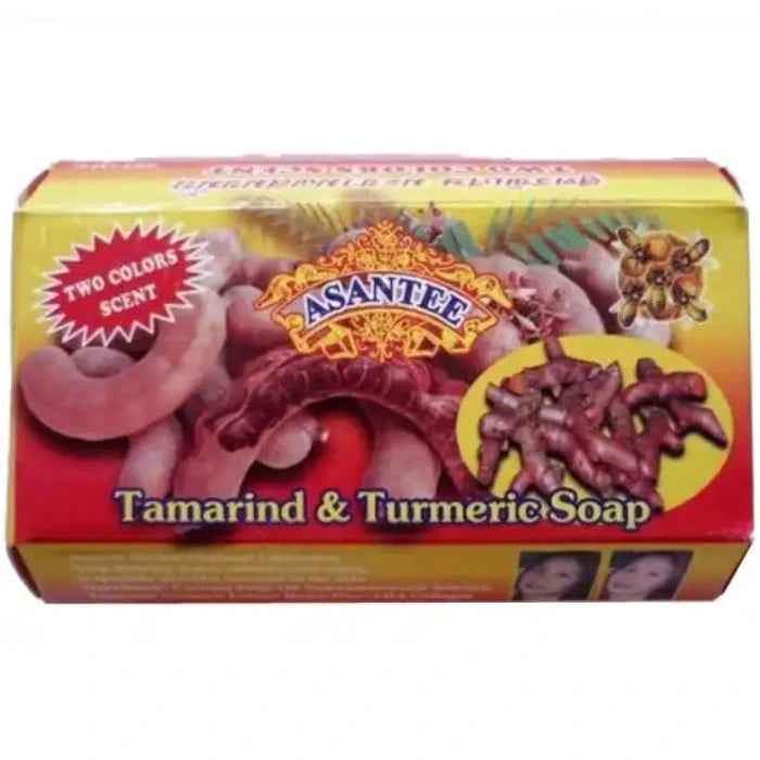 ASANTEE Whitening Face & Body Soap med tamarind, gurkmeja och honung 125g