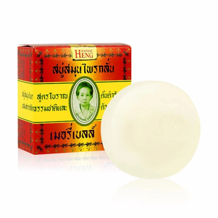 Madame-Heng-Original-Formula-Tvål-160g-Grönsaksväxter-Tall-Ingefära-Kroppslukt-Acne-Exfoliering-Thailand