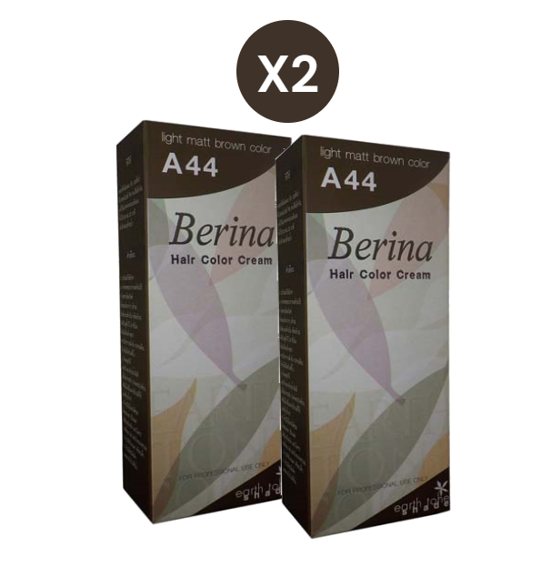 Teinture capillaire, Coloration des cheveux DIY Couleur Châtain Clair Mat A44 | Produit efficace et innovant longue durée