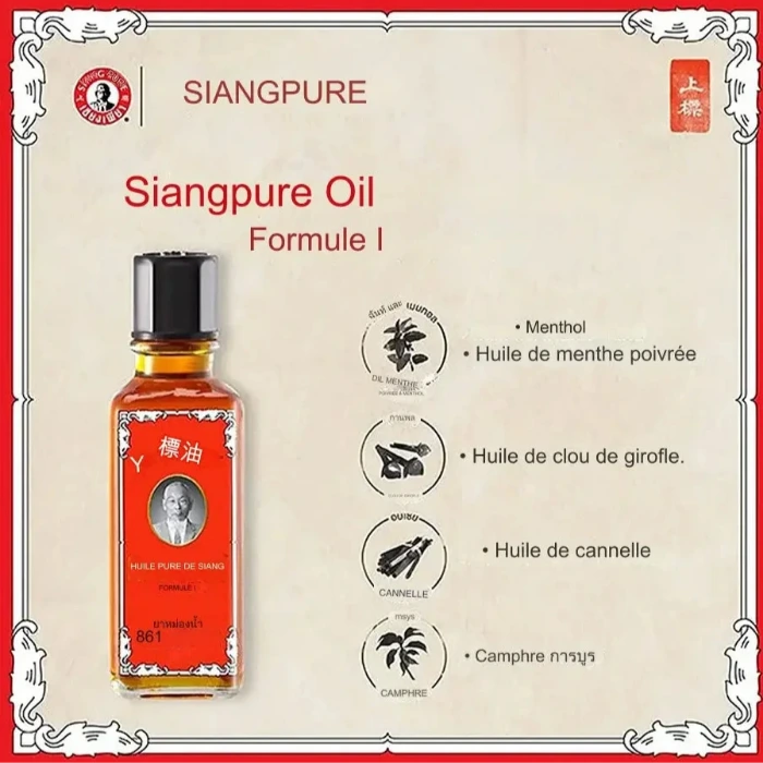 3 X Huile Médicamenteuse Kwan Loong 15 Ml - Menthol Et Eucalyptus - Pour Douleurs Musculaires