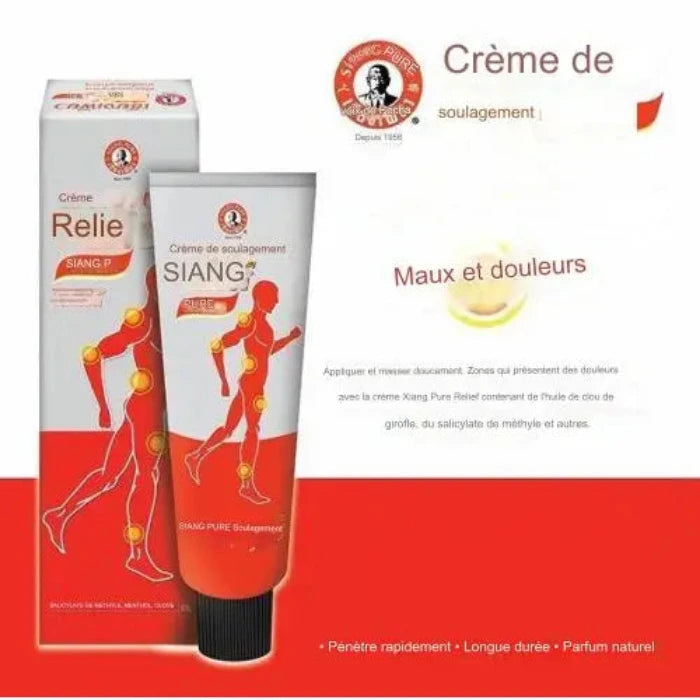 image promotionnel de Siang Pure Cream crème de soulagement pour les maux et les douleurs