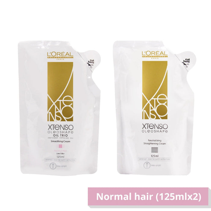 Crème lissante et défrisante L’Oréal Xtenso Oleo Shape, soin professionnel cheveux 125ml, lissage durable.