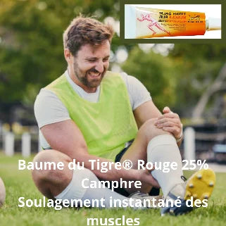 Sportif en douleur impeportée un baumeume pour soulager sa jambe