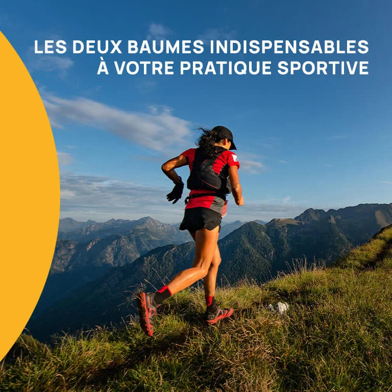 Coureur en montagne s'entraînant dans un paysage alpin spectaculaire