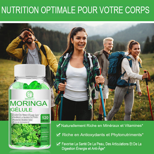 Supplément de Moringa pour la santé et l'énergie en randonnée