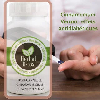 Supplément naturel à la cannelle aux effets antidiabétiques