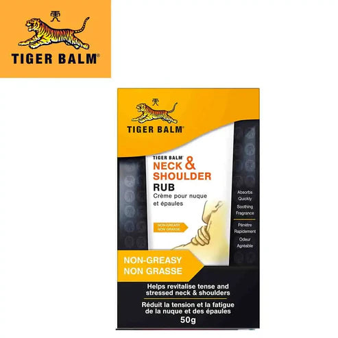 Baume Tiger Balm pour le cou et les épaules.