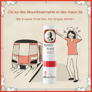 Inhalateur Siang Pure pour soulager vertiges et maux de tête