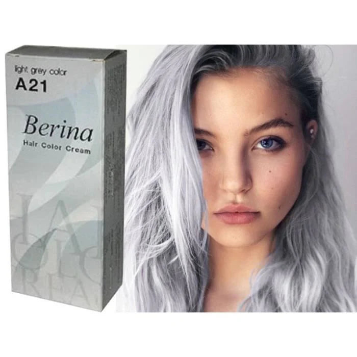 Teinture capillaire, Coloration des cheveux, Berina, couleur gris clair