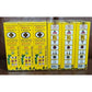 Image montrant six boîtes jaunes de Gold Cross Yellow Oil, un remède traditionnel thaïlandais utilisé pour soulager douleurs musculaires, tensions et piqûres d’insectes. Le packaging jaune vif comporte une croix noire, des illustrations d’usage et plusieurs logos de certification thaïlandais.