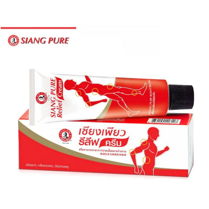 boite et tube de Siang Pure Cream pour soulager les douleurs musculaires