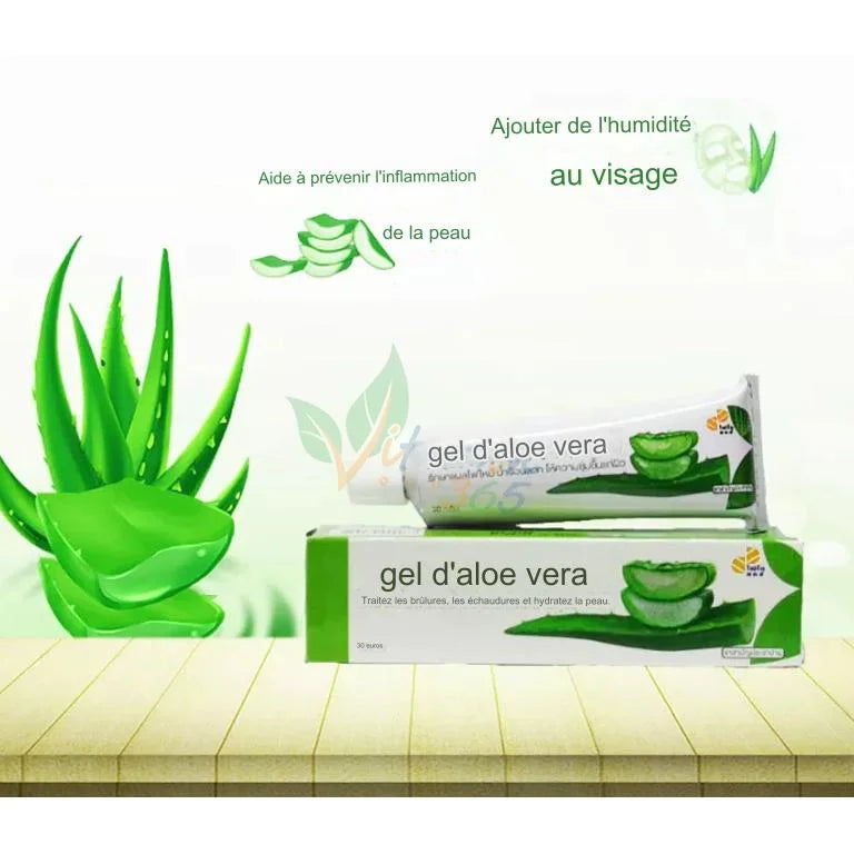 Aloe vera Gel PUR 30g à 87.399%, Brûlures, Acné, Cicatrices, inflamation de la peau
