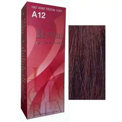 Teinture capillaire, Coloration des cheveux, Berina A12 couleur rouge framboise