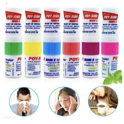 🎁 Poy-Sian Mint och Eucalyptus Nasal Stick Inhalator (100 % rabatt)