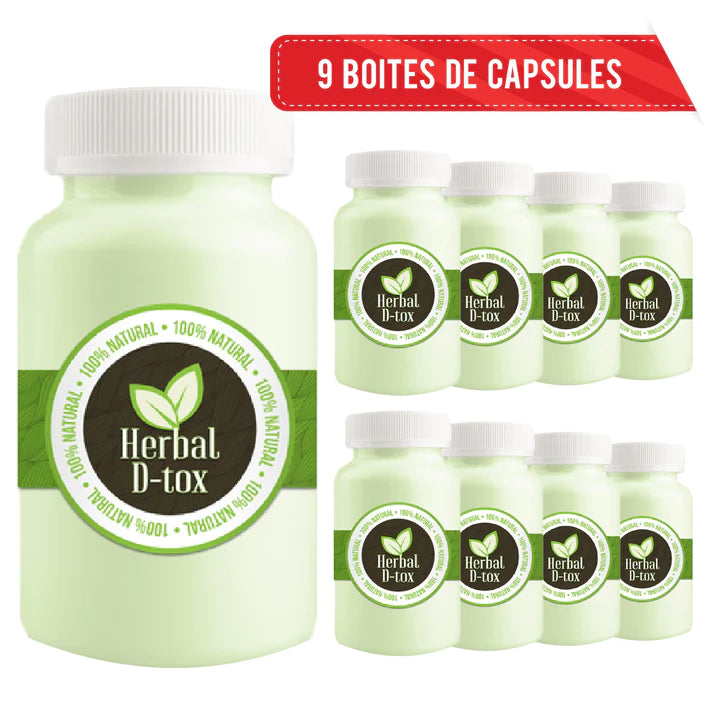 Annona Muricata (Corossol / Graviola) -9 Boites de 130 capsules de 500mg anticancer - Herbal D-tox