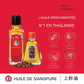 image promotionnelle d'Huile Siang Pure, huile médicamentée avec 4 vignettes représentantes les utilisations