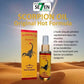 Flacon et boîte de Scorpion Oil Original Hot Formula posés devant un décor désertique. Huile chauffante conçue pour détendre rapidement muscles, réduire crampes et apaiser tensions. Packaging jaune et rouge avec scorpion noir, évoquant une action puissante et ciblée.