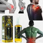 Image d’un produit anti‑douleur entouré de photos montrant différentes zones du corps enflammées : genou, coude, dos, épaules et lombaires. Le produit est présenté comme une solution rapide pour apaiser douleurs musculaires, articulaires et tensions.