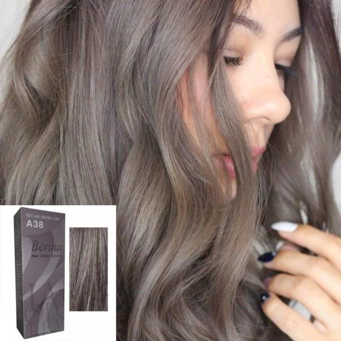 Teinture capillaire, Coloration des cheveux, Berina Blond cendre A38