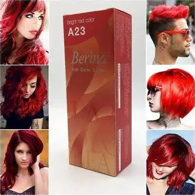 Teinture capillaire, Coloration des cheveux, Berina Couleur Rouge Flamboyant A23