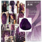 Teinture capillaire, Coloration des cheveux, Berina, couleur violet marron A14