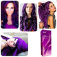 Photos de cheveux violets teints avec la teinture  Berina Violet A6, 