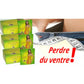 3 boites de Thé Catherine x96 sachets, Séné et Chrysanthème et inscription en rouge : perdre son ventre