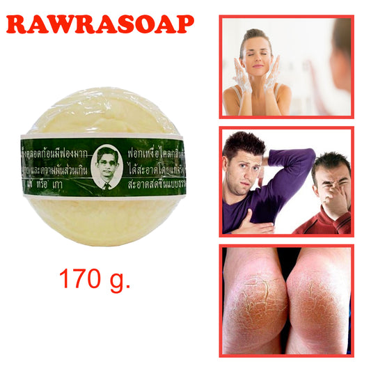 Savon Rawra Aux Herbes distillées | Réduit l'Acné, et les Irritations | 170g